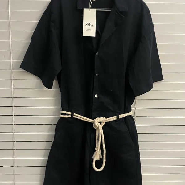 NWT Zara SW23 Jean short romper SM - Image 3