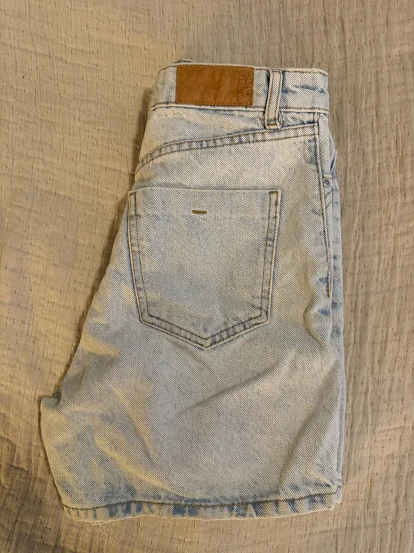 ZARA High-Rise Denim Shorts - Image 4