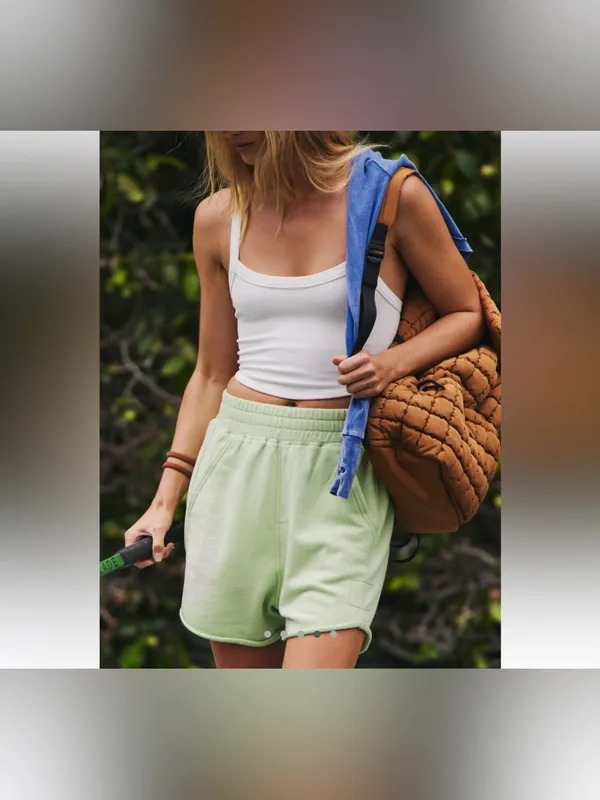 NWOT Free People FP Movement All Star Logo Shorts - Lemongrass - Small - Image 6