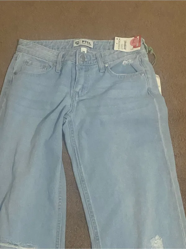 Nordstrom PTCL Women's Light Blue High-Rise Jeans - Size 26 - Image 10