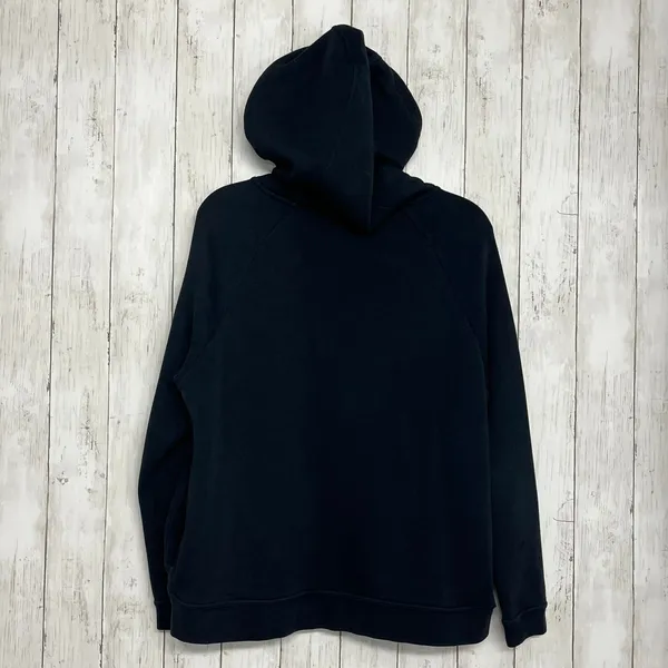 Nike Black Rally Funnel Neck Metallic Bubble Graphic Pullover Hoodie Sweatshirt - Image 2
