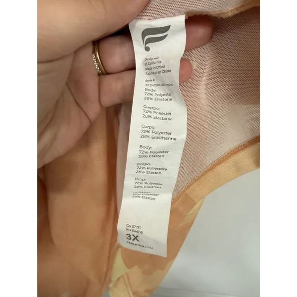 Fabletics Abstract Sheer Mesh Oversized Workout Top 3X - Image 5