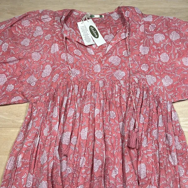 NWT Dolma Raya Block Printed Mini Dress Sz M - Image 4