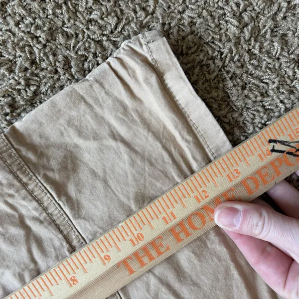 VINTAGE Abercrombie Fitch Skirt Womens L Brown Mini Utility Pocket Tactical‎ Y2K - Image 8