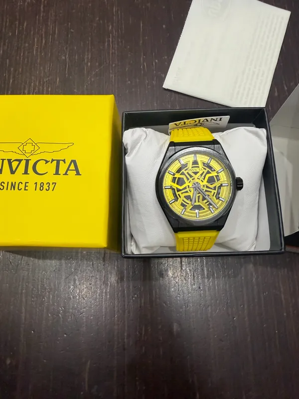 Invicta Speedway Rim Men's Watch - 46mm, Yellow (70059) - Image 2
