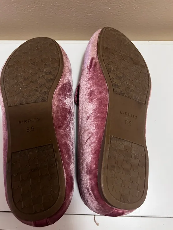 Birdies The Starling Velvet Slippers – Mauve Rose – Size 8.5 - Image 7
