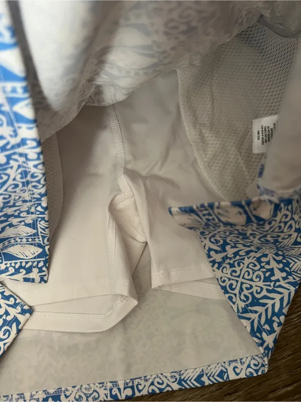 Sigrid Olsen golf Blue and White Printed Women’s Skort - Image 5