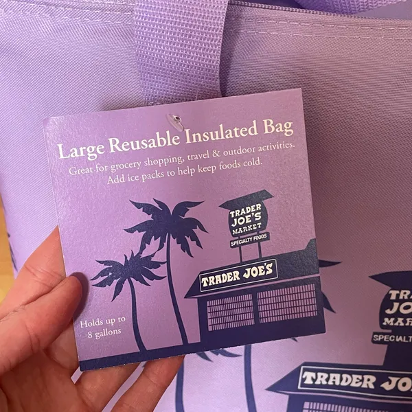 Trader Joe’s Purple Insulated Reusable Bag - Image 2