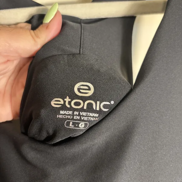 Etonic Active Flounce Hem Dress Women Large Black Golf Tennis Active W/‎ Bra - Image 3
