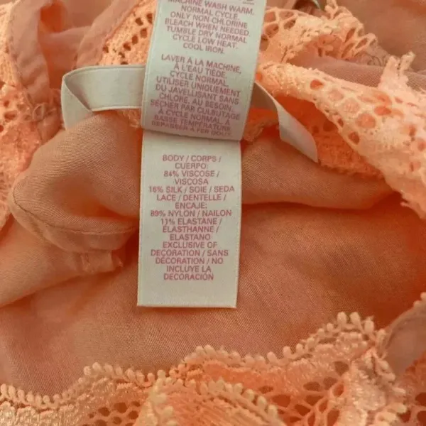 Victoria's Secret Peach Top, racer back lace - Image 11