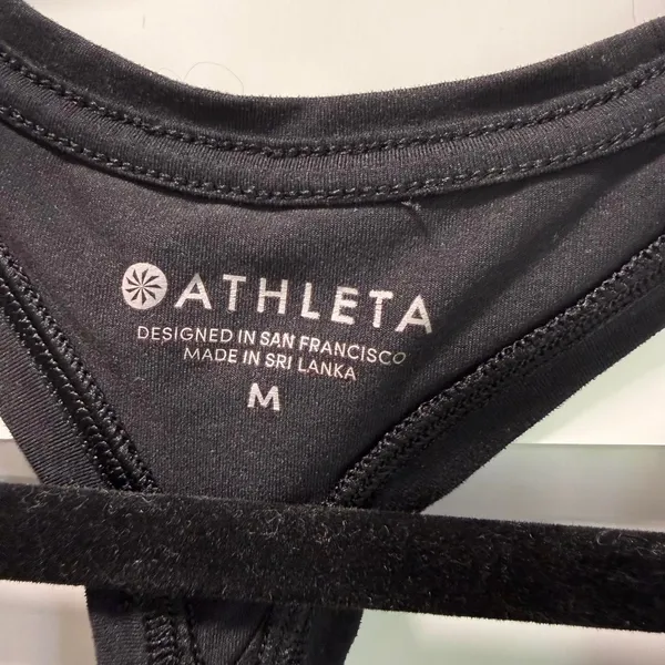 Athleta Black Racerback Tank Top - M - Image 4