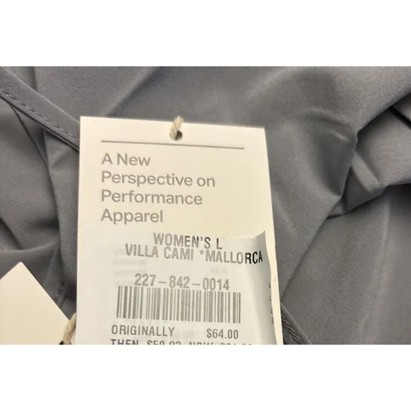 Vuori Villa V-Neck Cami Top Women's Size Size L Mallorca Gray New w/tag - Image 4