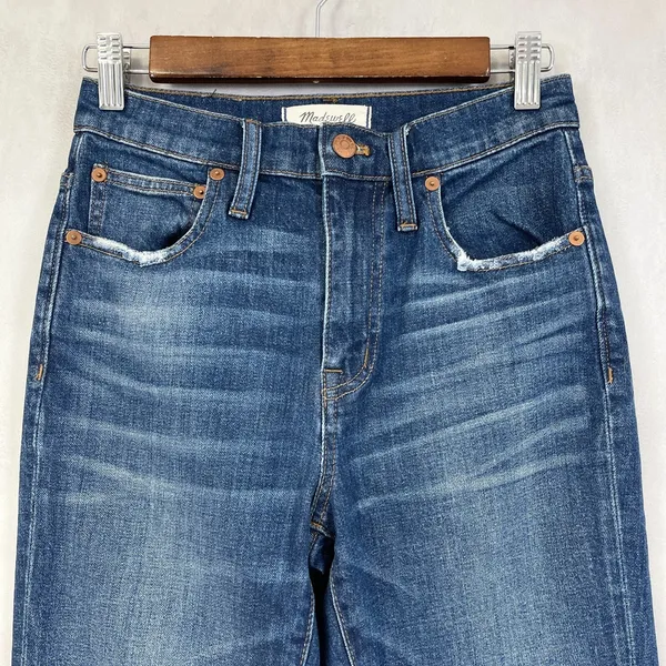 Madewell Womens‎ Jeans Size 23 The High Rise Slim Boy Jean Milton Wash Stretch - Image 3