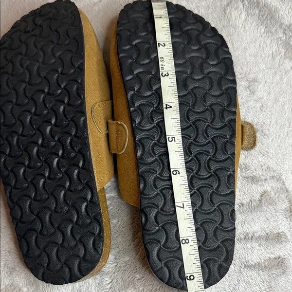Tory Burch Tan Suede Slip-On Mules - Image 4