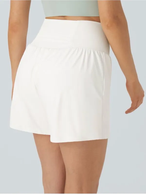 Halara SoftlyZero™ Airy Super High Waisted 2-in-1 Cool Touch Yoga Shorts Size M - Image 3