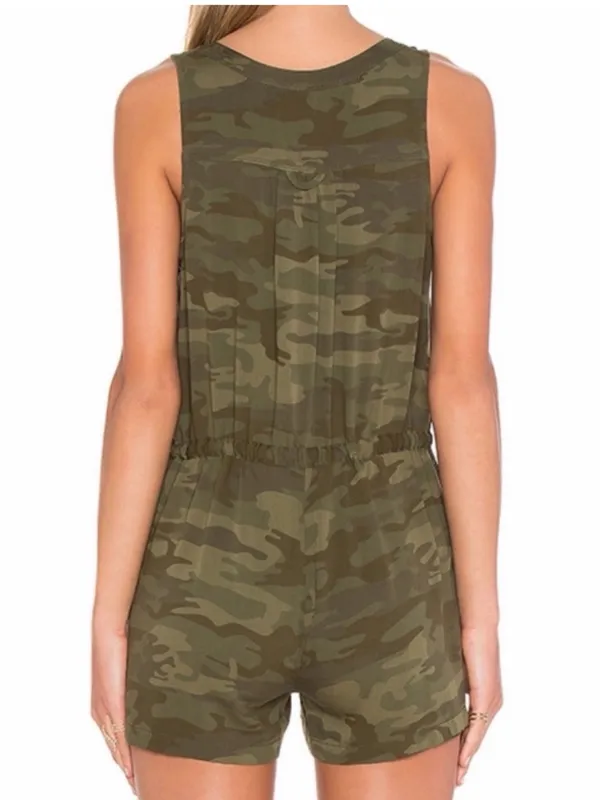 ANTHROPOLOGIE SANCTUARY Women’s Cameo Sleeveless Utility Romper Size Small - Image 2