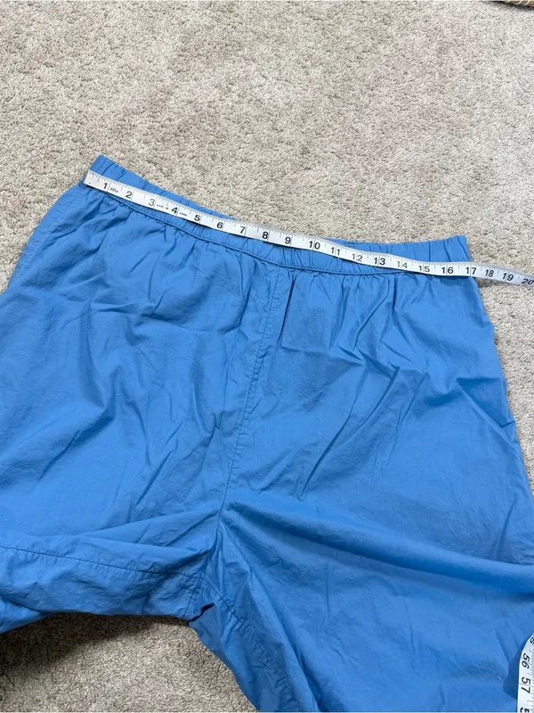 American Eagle Women’s Super Wide Leg Crop Pants Pull On in Blue XL - Image 9