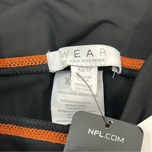 WEAR by Erin Andrews Black Chicago Bears NFL Football Yoga Bike Shorts Womens XS - Image 5