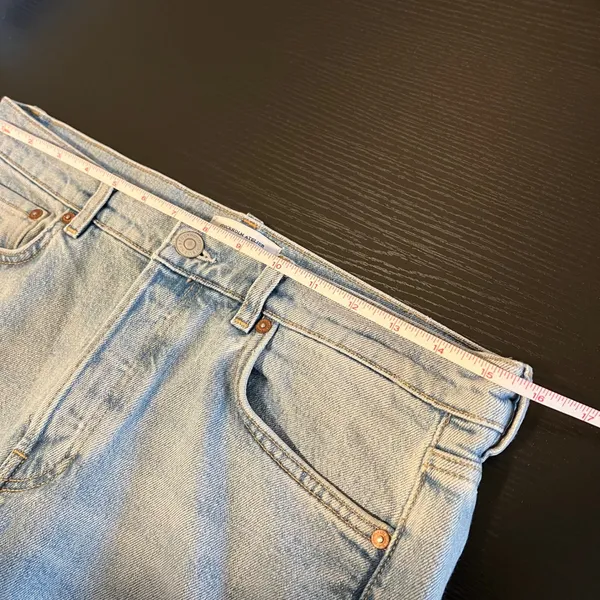 & Other Stories Stockholm Atelier Light Wash Straight Leg Jeans Size 29 Blue - Image 10
