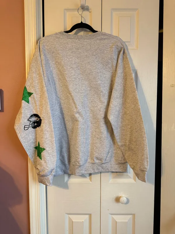 Gildan NFL PHILADELPHIA EAGLES GRAY CREWNECK SWEATSHIRT - Image 5