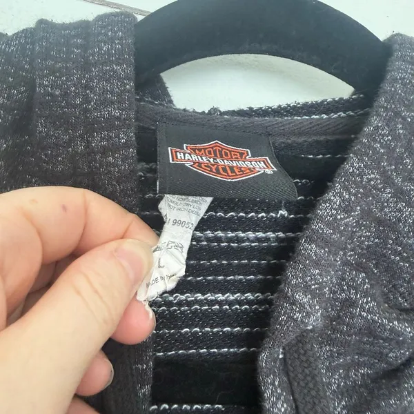 Harley Davidson Adult Large Screamin Eagle Zip Up Hoodie Jacket - Image 3