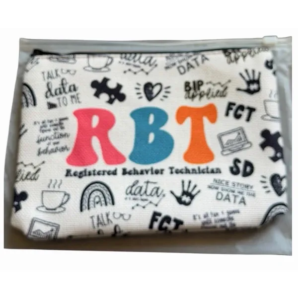 RBT Makeup Bag Bundle 4 Registered Behavior Technician Gift Pouches - Image 4