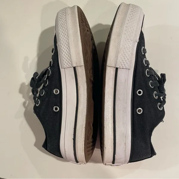 Converse Chuck Taylor All Star Lift Ox Black Women 5 Platform Sneakers Classic - Image 8