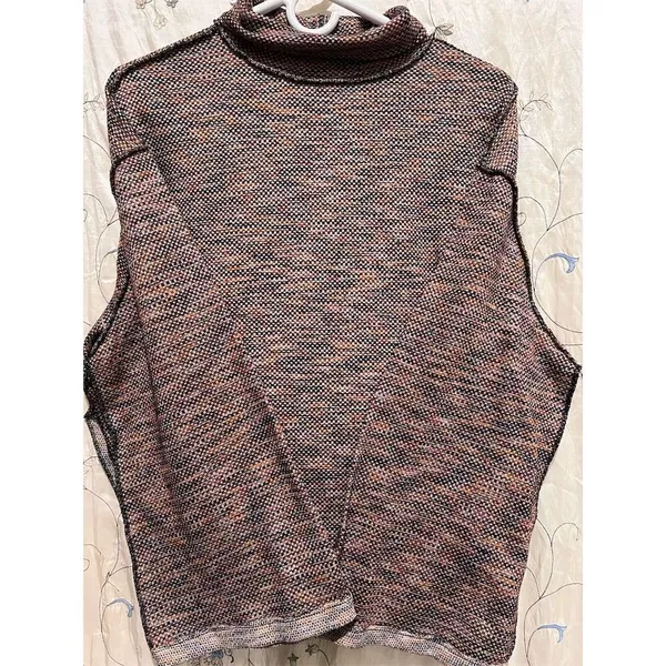 Free People Women's Multicolor Turtleneck Pullover Sweater Size S - Image 9