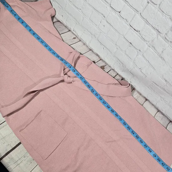 Torrid Knit Belted Midi Dress Dusty Rose‎ Short Sleeve Pockets Size 0 - Image 8