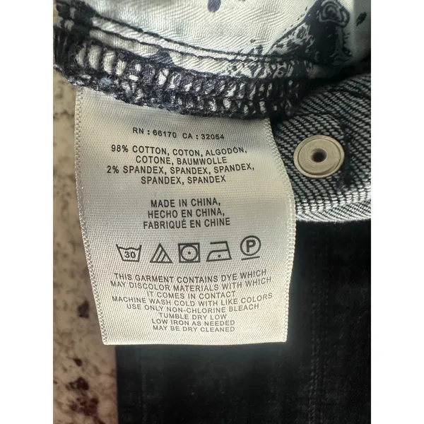 Pilcro & the Letterpress Dark Wash High Rise Straight Jeans w/ Scarf Belt 28 - Image 5