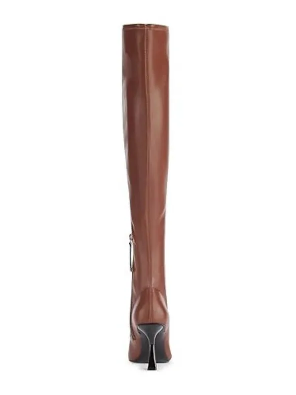 KARL LAGERFELD Paris Kian Knee High Heeled Boots Brown Womens Size 7 NIB - Image 2