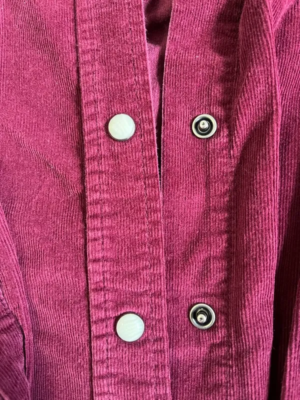 Universal Threads Corduroy burgundy button up - Image 2