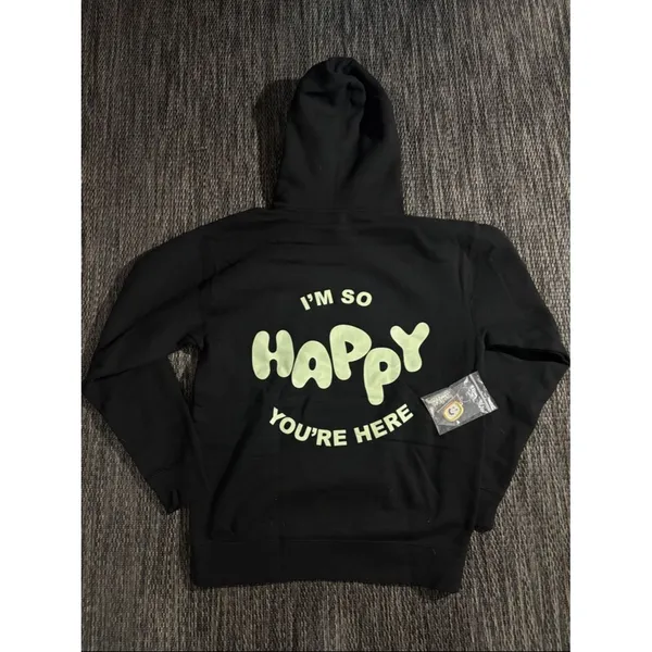 Happiness Project Hoodie Oversized Size Medium Black - Image 2
