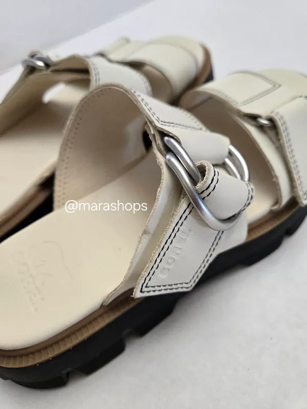 Sorel Rein Cbtm Slide Sandals White - Image 5