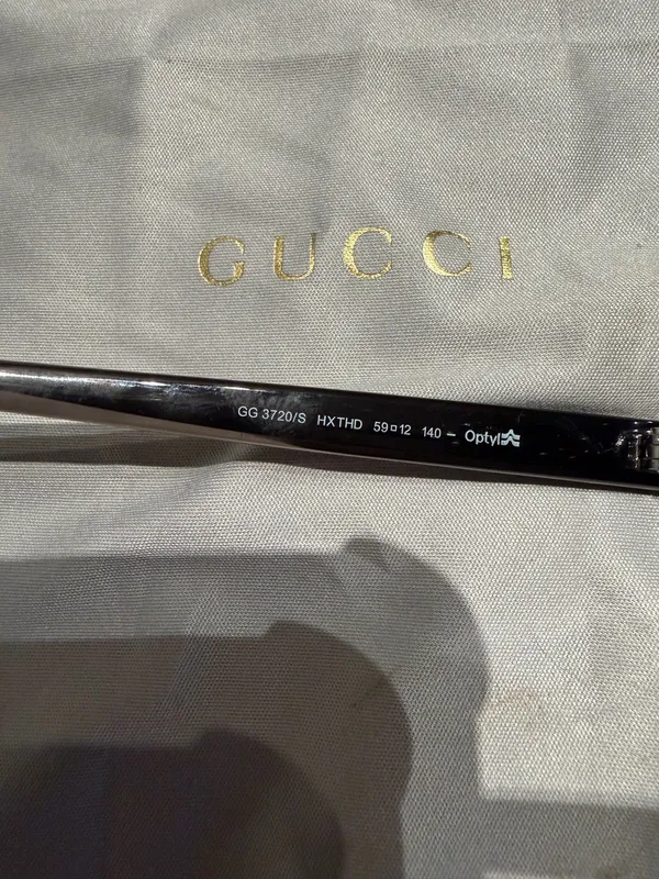 Gucci GG3720/S Tortoise Aviator Sunglasses rivet vintage retro Gradient Lenses - Image 9