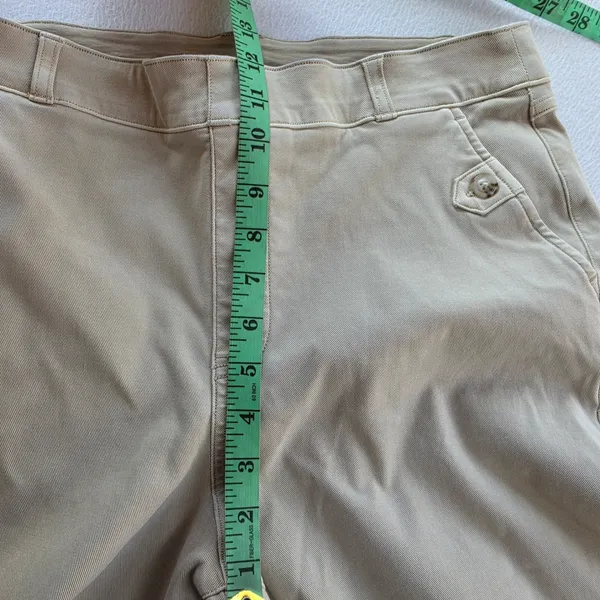Spanx Stretch Twill Wide Leg Crop Pants Soft Sage‎ Beige 20312R Womens Large XL - Image 9