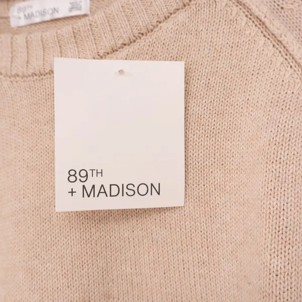 89th + Madison Sweater Womens 2X Beach Sand Melange Cotton New - Image 3