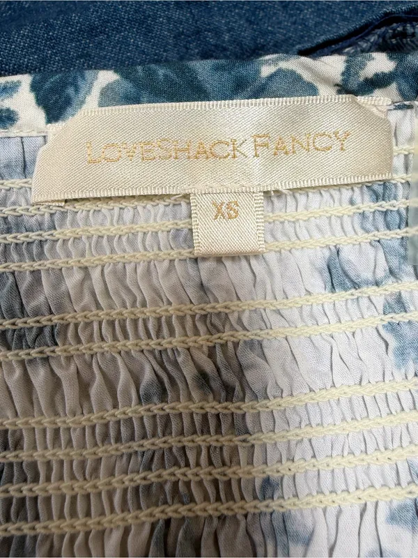 LoveShackFancy Molly floral top size xs - Image 6