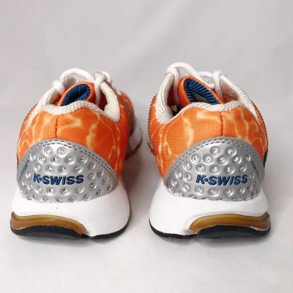 K Swiss K-Ona LA Marathon Running Sneakers Shoes Orange Grey Silver Women 7 - Image 6