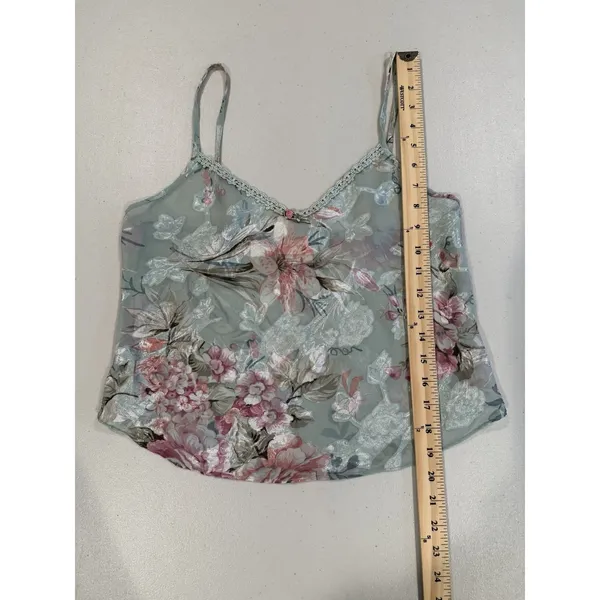 Vintage Inner Most Camisole XS Satin Mesh Sheer Lingerie Festival Twee Coquette - Image 5