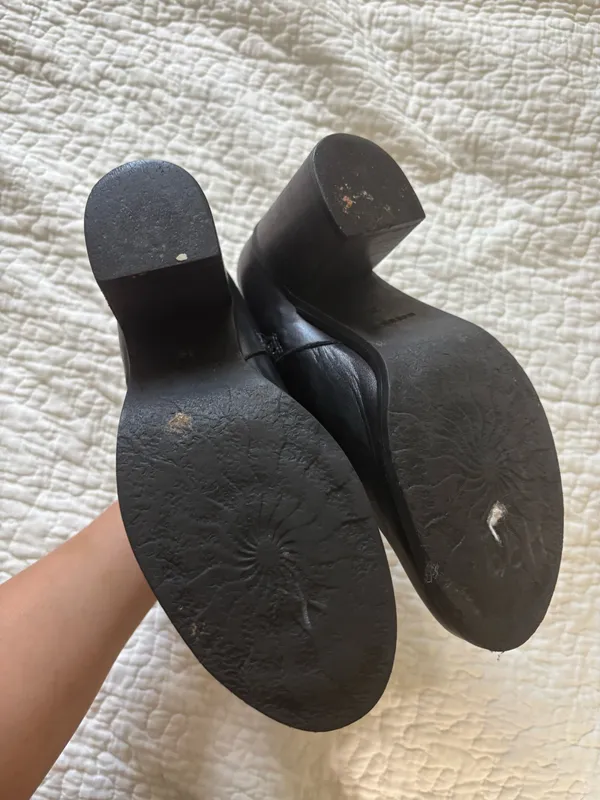 Cordani Leather Black Ankle Boots Size 7.5 - Image 3