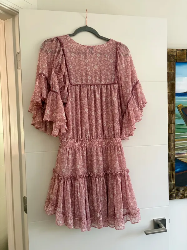 MISA Los Angeles Pink Floral Mini Dress - Image 2