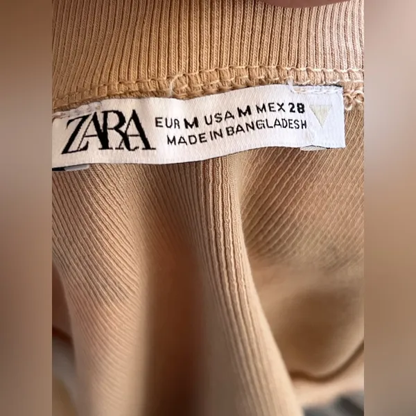 Zara Tan  Ribbed Crop Top - Image 5