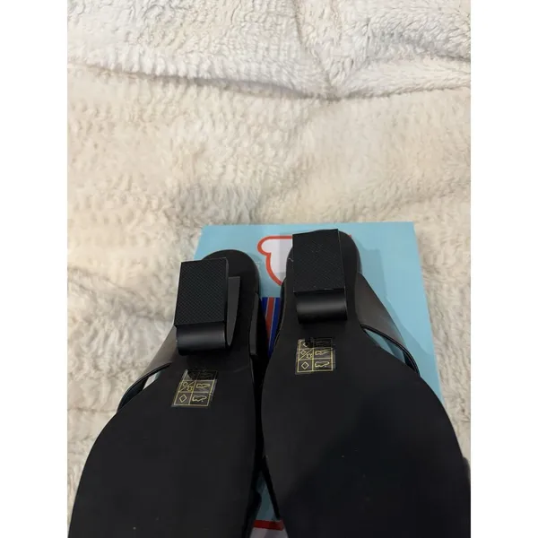 JEFFREY CAMPBELL Easy-peasy Sandal In Black/ Black 7.5 NWOB - Image 4