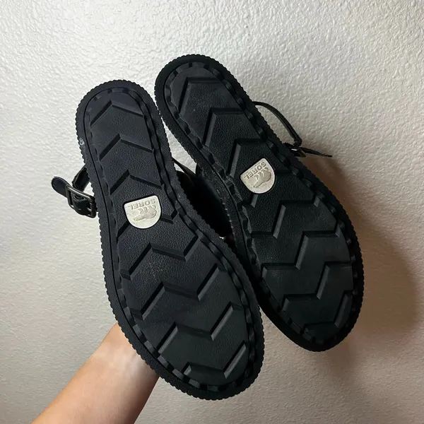 Sorel Ona Streetworks Go-To Flat chunky platform Sandals in black WOMENS 39 - Image 5