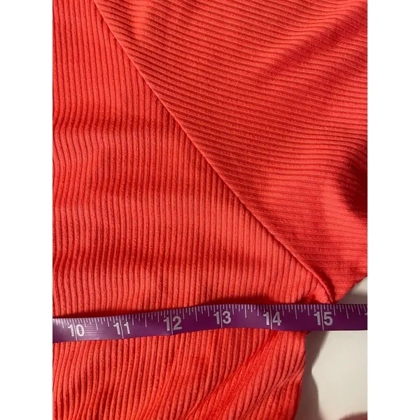 No Boundaries Reddish Pink Ribbed Summer Dress Size M - Image 7
