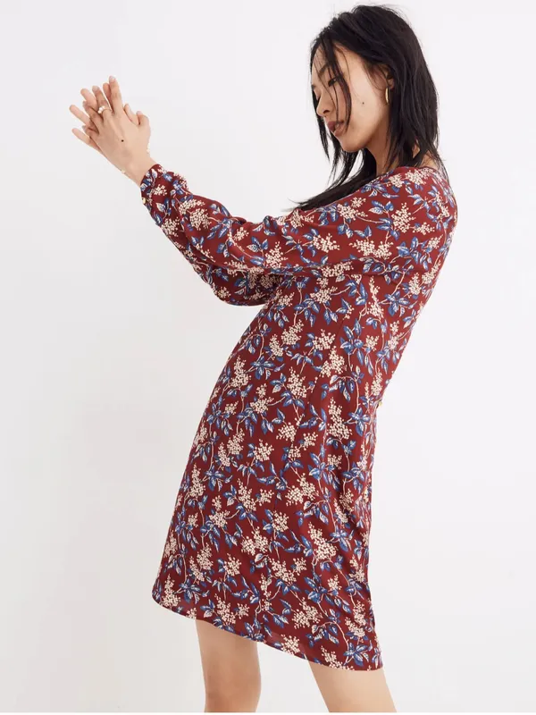 Madewell Button-Back Dress in Antique Flora - Image 2