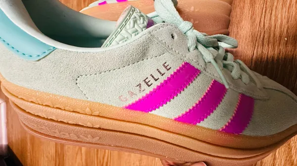 Adidas Gazelle Platform Bold Sneakers Mint Green Pink Gum Sole - Image 6