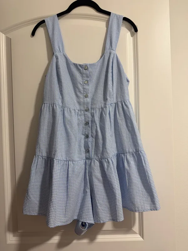 She & Sky Romper mini dress size small - Image 4