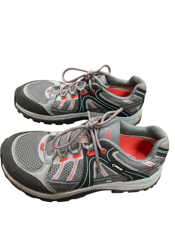 Cabelas Gortex Vibram wms gray low top hiking trail sneakers sz 9M SKU 10,011 - Image 4